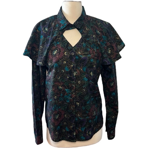 Vintage 80s Rough Rider Western Rodeo Button Down Top Sz M/L VTG sz 15/16 - Picture 1 of 15